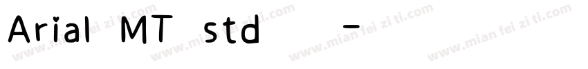 Arial MT std 粗体字体转换